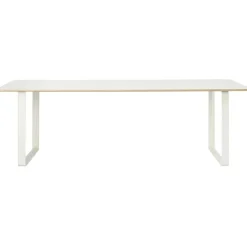 Muuto Matbord Och Barbord-70/70 Bord 108x295 cm, Massiv Rökt Ek / Vit