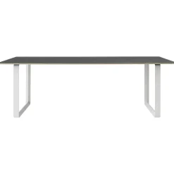 Muuto Matbord Och Barbord-70/70 Bord 108x295 cm, Massiv Rökt Ek / Vit