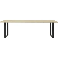 Muuto Matbord Och Barbord-70/70 Bord 108x295 cm, Massiv Rökt Ek / Vit