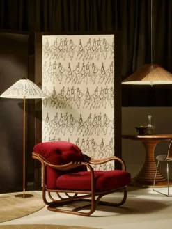 GUBI Golvlampor-9602 Golvlampa, Bambu