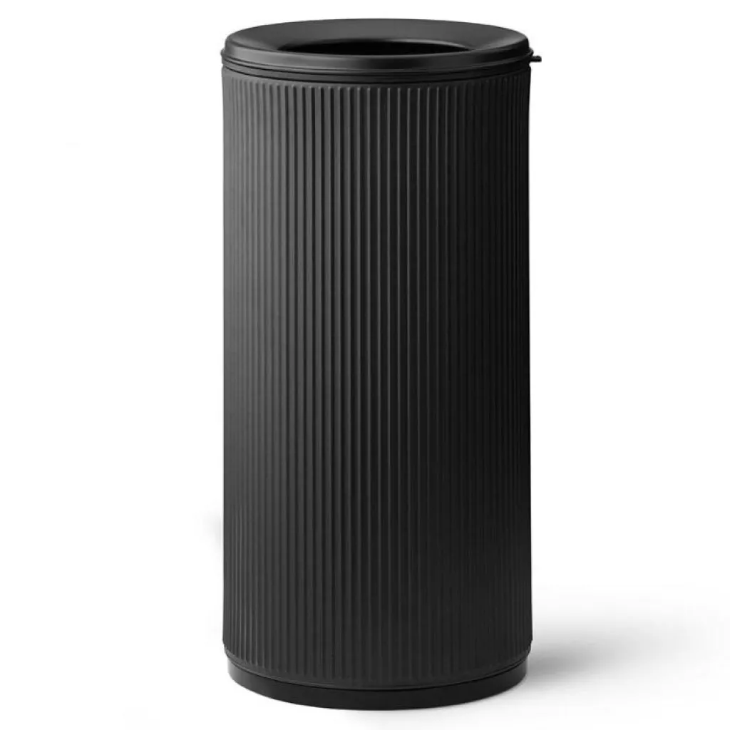 Vipp Papperskorgar & Pedalhinkar-18 Open Top Sopkorg 22 L, Svart / Polerat Stål