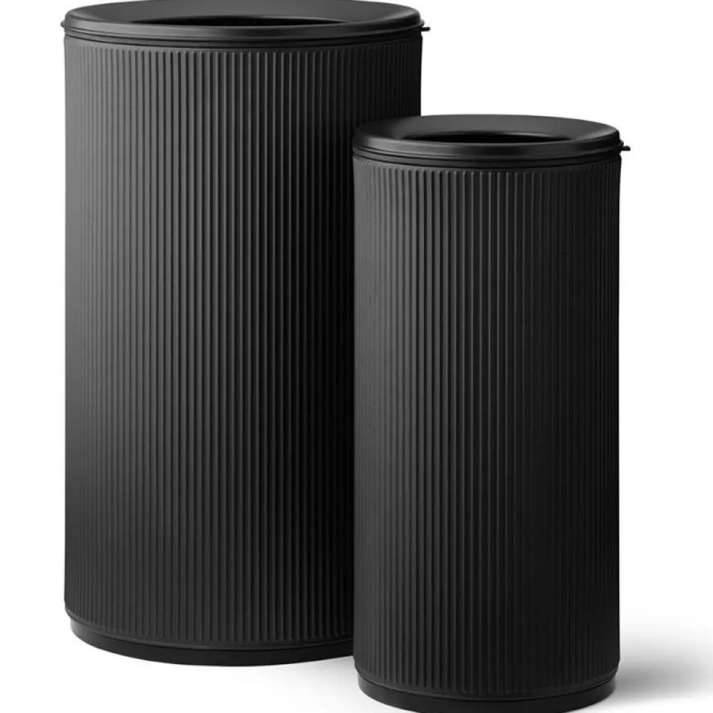 Vipp Papperskorgar & Pedalhinkar-18 Open Top Sopkorg 22 L, Svart / Polerat Stål