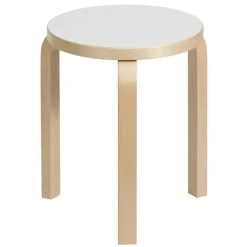 60 Pall, Björk / Vit Laminat