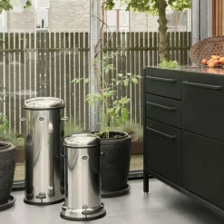 14 Pedalhink Rostfritt Stål, 8 L