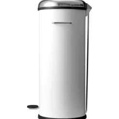 Vipp Papperskorgar & Pedalhinkar-13 Pedalhink Vit, 4 L