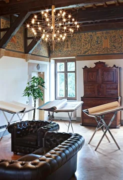 2097/50 Sarfatti Ljuskrona LED, Krom