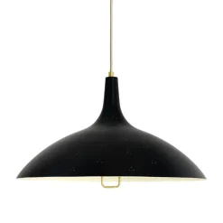 1965 Taklampa, Mässing/Vit