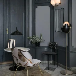 1965 Taklampa, Mässing/Vit