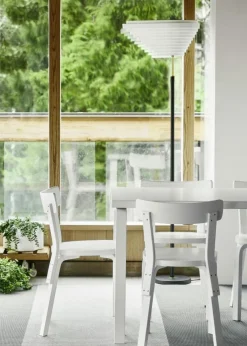 A805 Angel Wing Golvlampa, Nickelpläterad Mässing