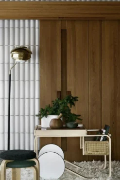 Artek Golvlampor-A808 Golvlampa, Polerad Mässing