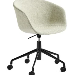 AAC53 Stol 5 star swivel, Svart / Coda White