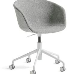 HAY Skrivbordsstolar & Kontorsstolar-AAC53 Stol 5 star swivel, Vit / Hallingdal Grey