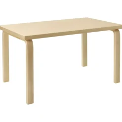 Aalto 80B Bord Rektangulär 60x100 cm, Svart Linoleum