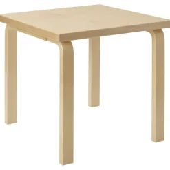 Artek Skrivbord|Matbord Och Barbord-Aalto 80C Bord Kvadratisk 60x60 cm, Vit Laminat