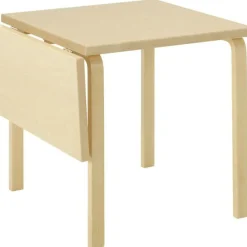 Artek Matbord Och Barbord-Aalto DL81C Bord Förlängningsbar, Svart