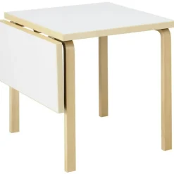 Artek Matbord Och Barbord-Aalto DL81C Bord Förlängningsbar, Svart