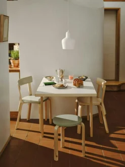 Artek Matbord Och Barbord-Aalto DL81C Bord Förlängningsbar, Svart