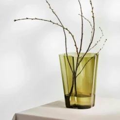 Iittala Vaser-Aalto Vas 27 cm, Mossgrön