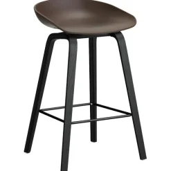AAS 32 2.0 Barstol 65 cm, Svartlackad Ek / Raisin / Svart
