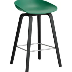 AAS 32 2.0 Barstol 65 cm, Svartlackad Ek / Raisin / Svart