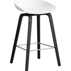 AAS 32 2.0 Barstol 65 cm, Svartlackad Ek / Raisin / Svart