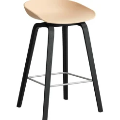AAS 32 2.0 Barstol 65 cm, Svartlackad Ek / Raisin / Svart