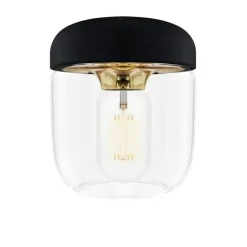 Acorn Lampskärm, Vit / Mässing