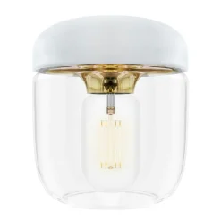 Acorn Lampskärm, Vit / Mässing