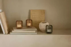 Acorn Ljuslykta 2-pack, Stone