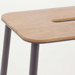 Adam Stool Barstol 76 cm, Läder/Stål