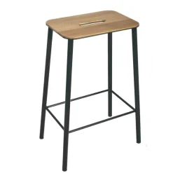 Frama Pallar-Adam Stool Pall 50 cm, Ek/Matt Svart