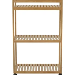 Bloomingville Rullvagnar Och Serveringsvagnar|Sidobord & Avlastningsbord-Aden Hylla Med Hjul Bambu 85x55 cm,