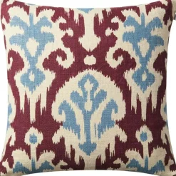 Adi Kuddfodral 50x50 cm, Dusty Blue / Ruby