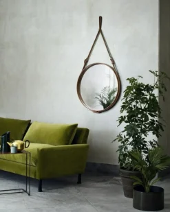 GUBI Väggspeglar-Adnet Väggspegel Cirkulär 58 cm, Cream