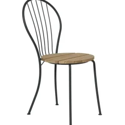 Akleja Stol, Obehandlad Teak / Mörkgrå