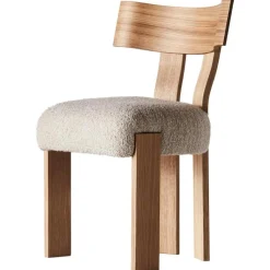 Dusty Deco Stolar-Alba Stol, Ek / Bouclé Sand