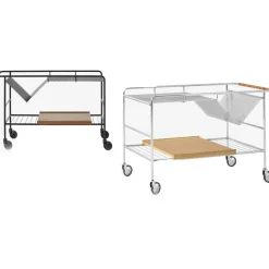 Alima NDS1 Serveringsvagn, Ek / Krom