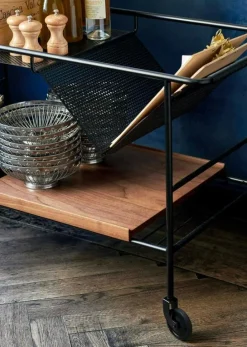 Alima NDS1 Serveringsvagn, Ek / Krom