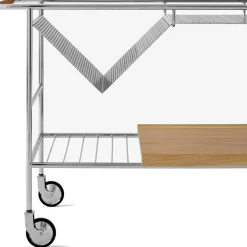 Alima NDS1 Serveringsvagn, Ek / Krom