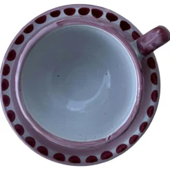 Piccola Home Kaffekoppar-Amalfi Cappuccinokopp Med Fat, Grön