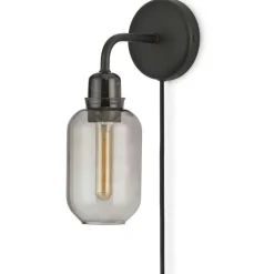 Normann Copenhagen Vägglampor-Amp Vägglampa, Smoke / Svart