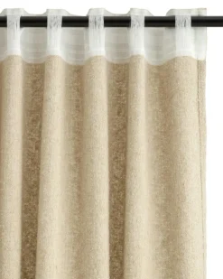 Amy Bouclé Gardin Sand, 140x300 cm