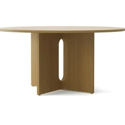 Androgyne Matbord Ø150, Mörkfärgad Ek