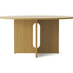 Androgyne Matbord Ø150, Mörkfärgad Ek