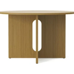 Androgyne Matbord Ø120, Mörkfärgad Ek