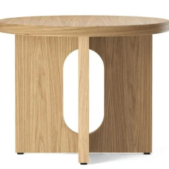 Audo Copenhagen Sidobord & Avlastningsbord-Androgyne Sidobord Ø50 cm, Naturlig Ek / Naturlig Ek