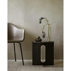 Androgyne Sidobord Ø40 cm, Svart