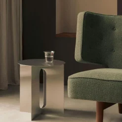 Androgyne Sidobord Ø40 cm, Svart