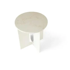 Androgyne Sidobord Ø40 cm, Svart