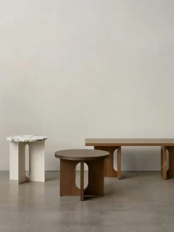 Androgyne Sidobord, Ivory / Vit Marmor